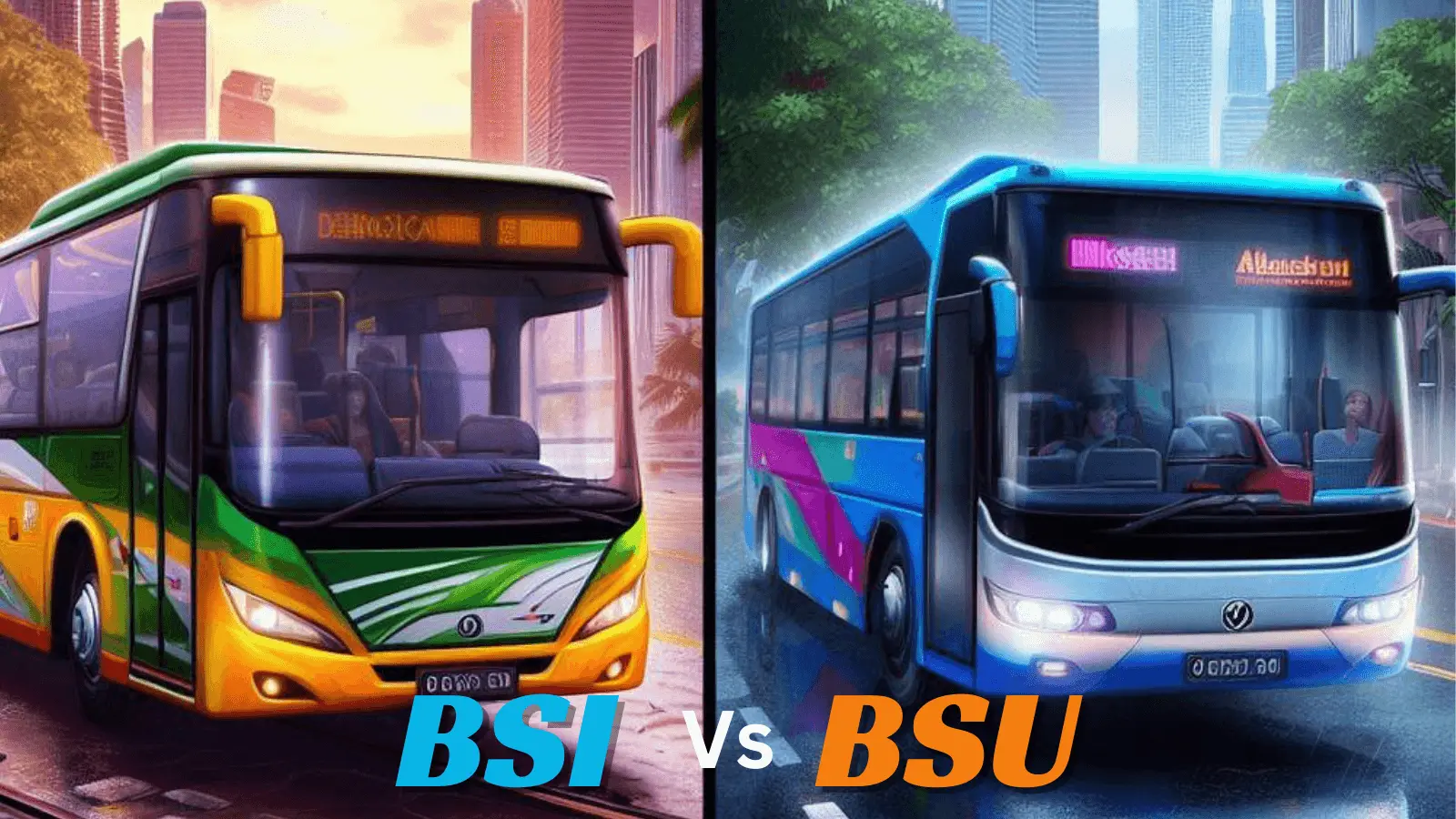 Bussid Mod Apk vs BSU