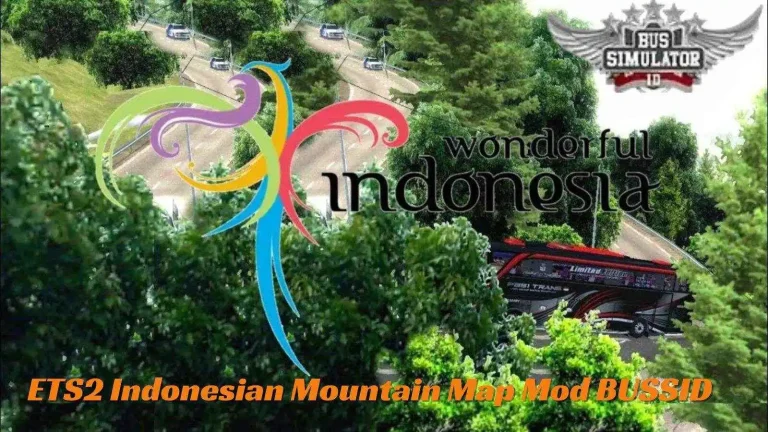 Euro Truck Simulator 2 Indonesian Mountain Map Mod BUSSID