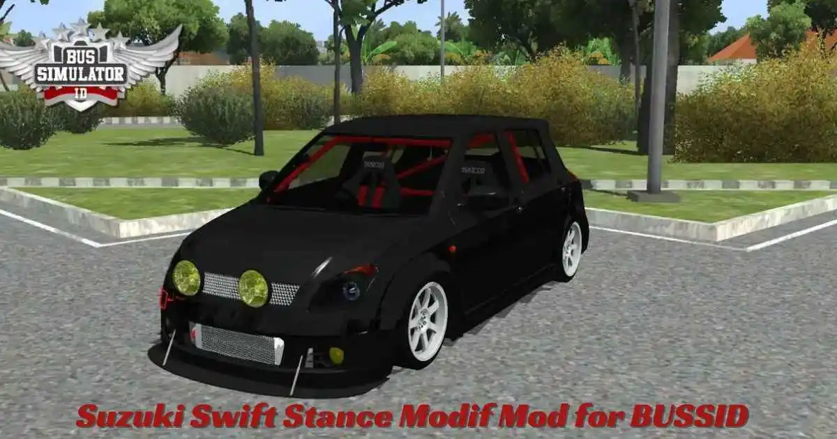 Suzuki Swift Stance Modif Mod for BUSSID