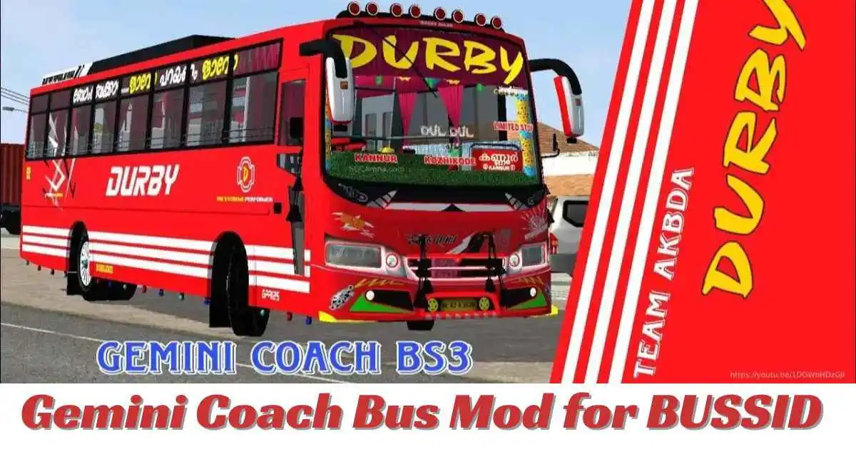 Download Gemini Coach Bus Mod for BUSSID